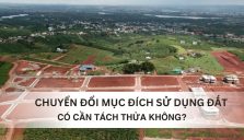 Có Phải Tách Thửa Trước Khi Chuyển Đổi Mục Đích Sử Dụng Đất?