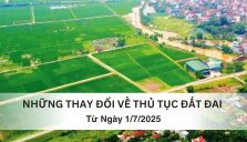 Những Thay Đổi Về Thủ Tục Đất Đai Từ Ngày 1/7/2025