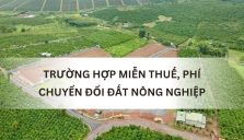 Trường Hợp Chuyển Đổi Đất Nông Nghiệp Được Miễn Thuế Phí Năm 2025